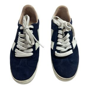 Stuart Weitzman Navy and White Sneakers